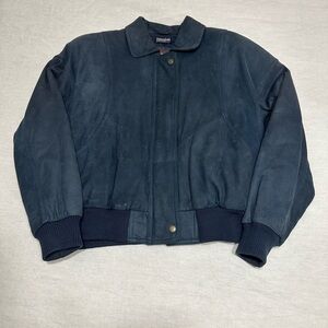 Suede leather jacket